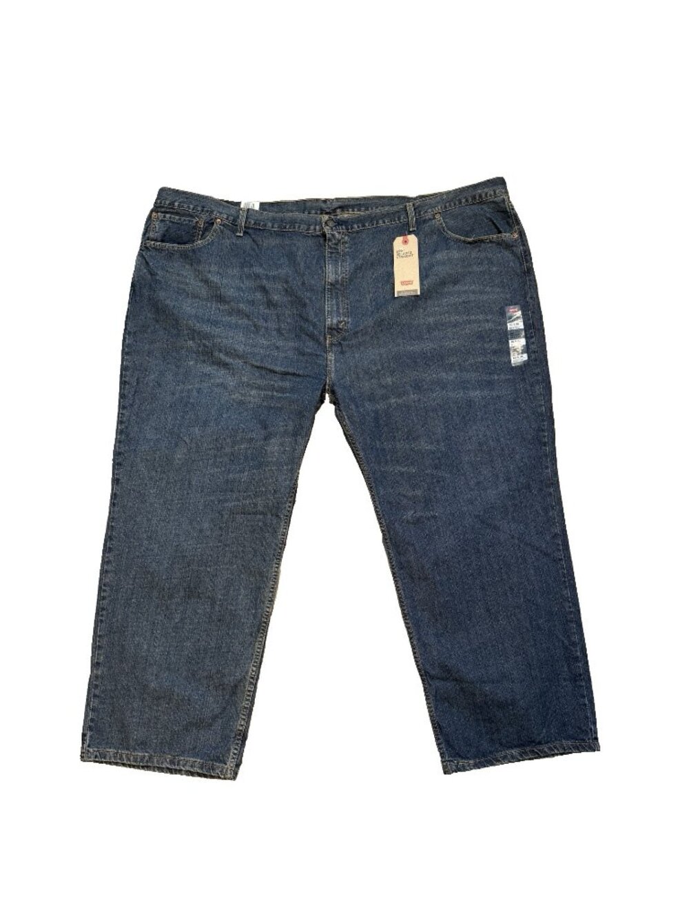 NWT Mens 529 Relaxed Fit High Rise Straight Leg Jeans Big & Tall Tag Size 60x30